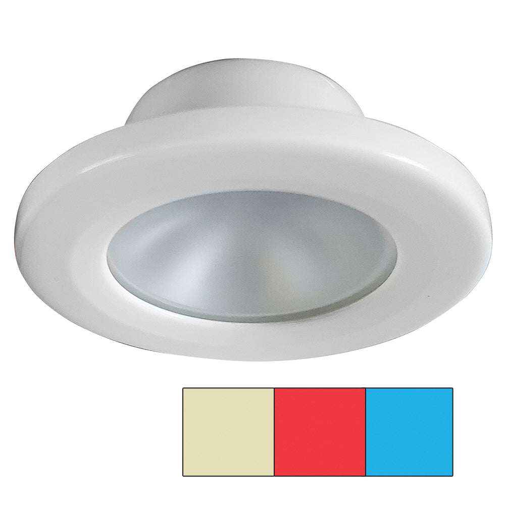 i2Systems Apeiron A3120 Screw Mount Light - Red, Warm White  Blue - White Finish TRAPSKI