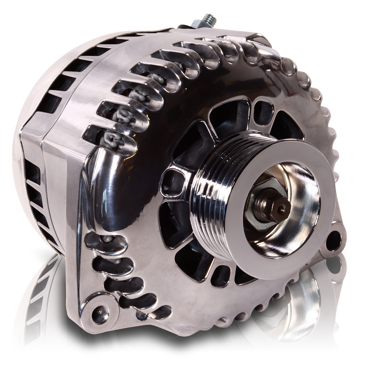 Mechman 170 Amp 6-Phase High Output Alternator 1988-1995 GM Truck - Polished