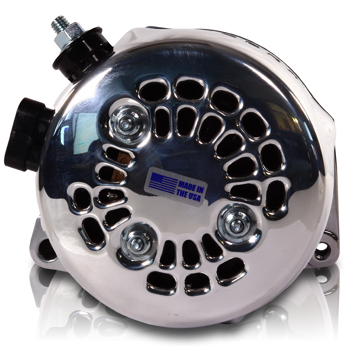 Mechman 170 Amp 6-Phase High Output Alternator 1988-1995 GM Truck - Polished
