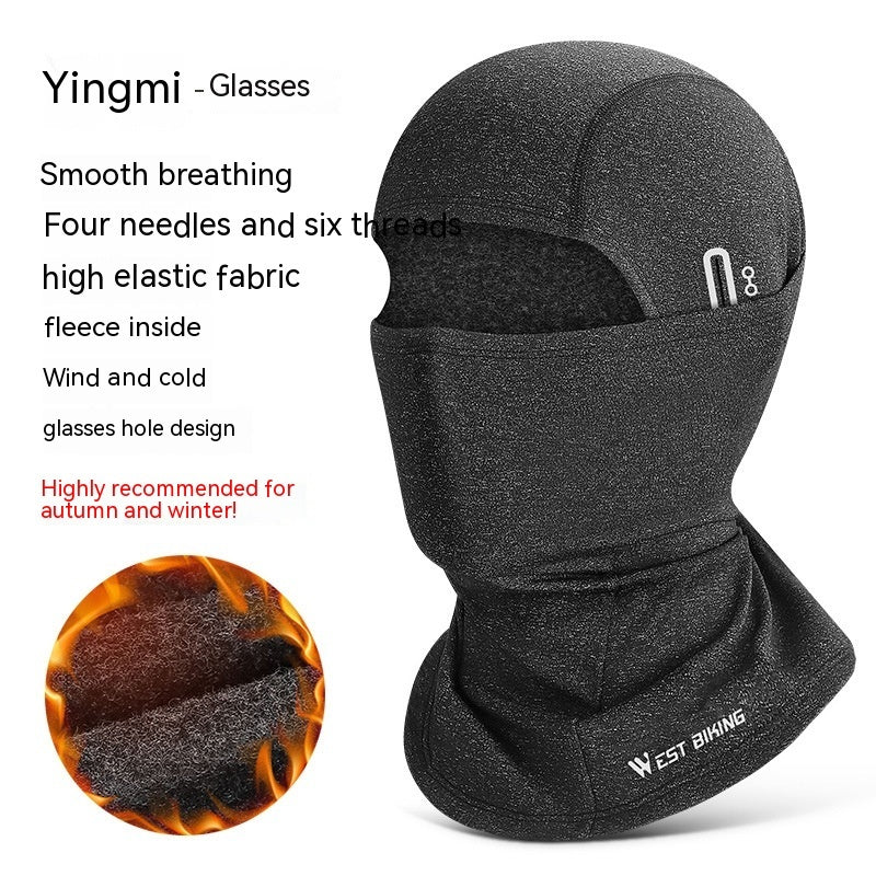 Thermal Fleece Cycling Mask with Eyehole