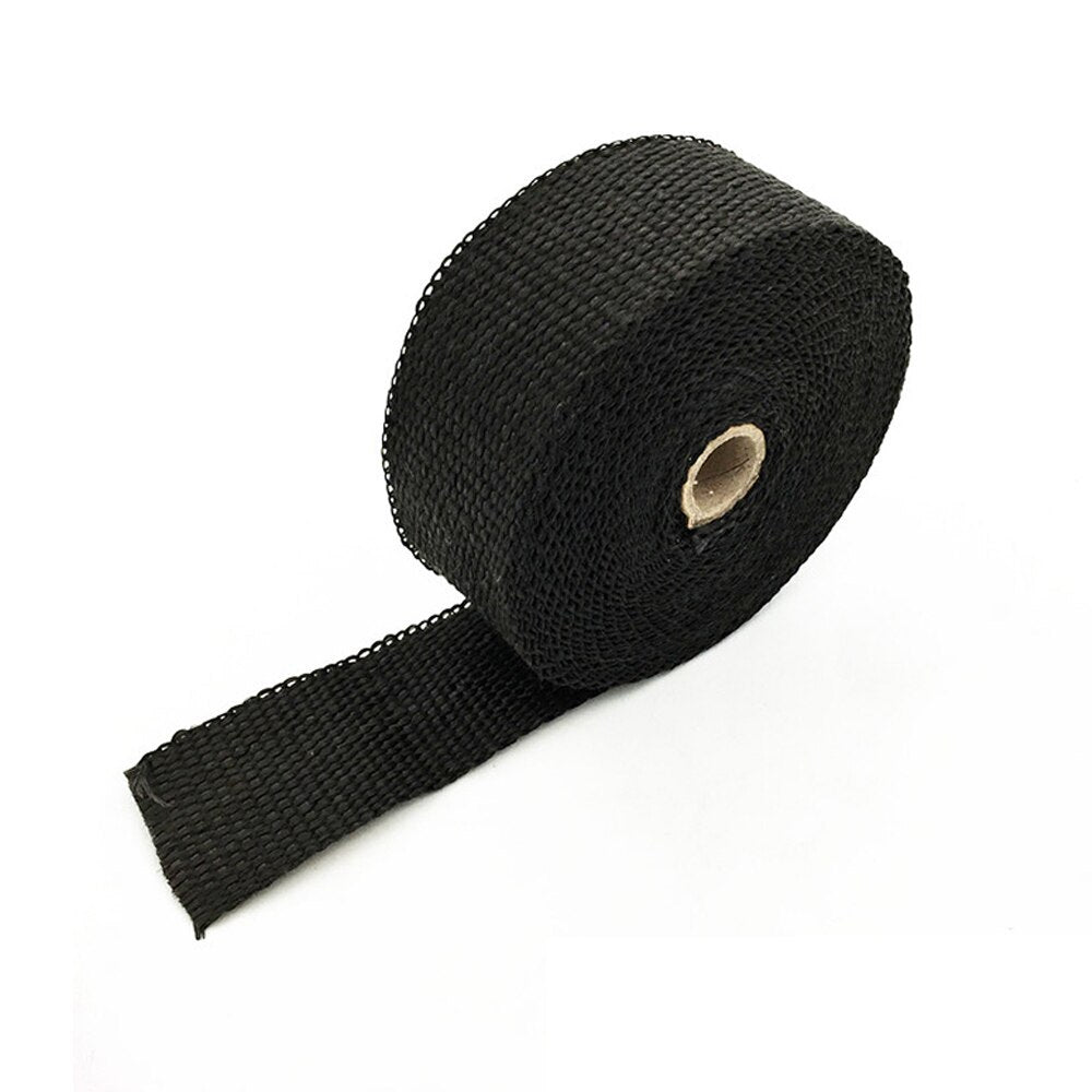 Motorcycle exhaust pipe insulation belt