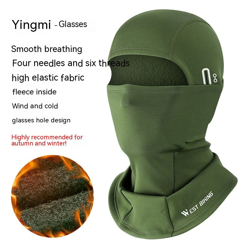 Thermal Fleece Cycling Mask with Eyehole