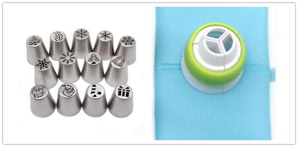 Limited Edition Christmas 3-in-1 Cake Decorating Nozzle