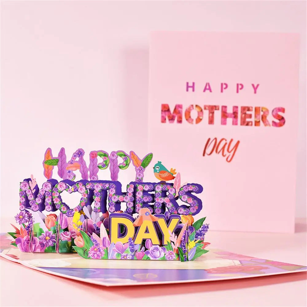 3D PopUp Flower Bouquet Greeting Cards Gifts