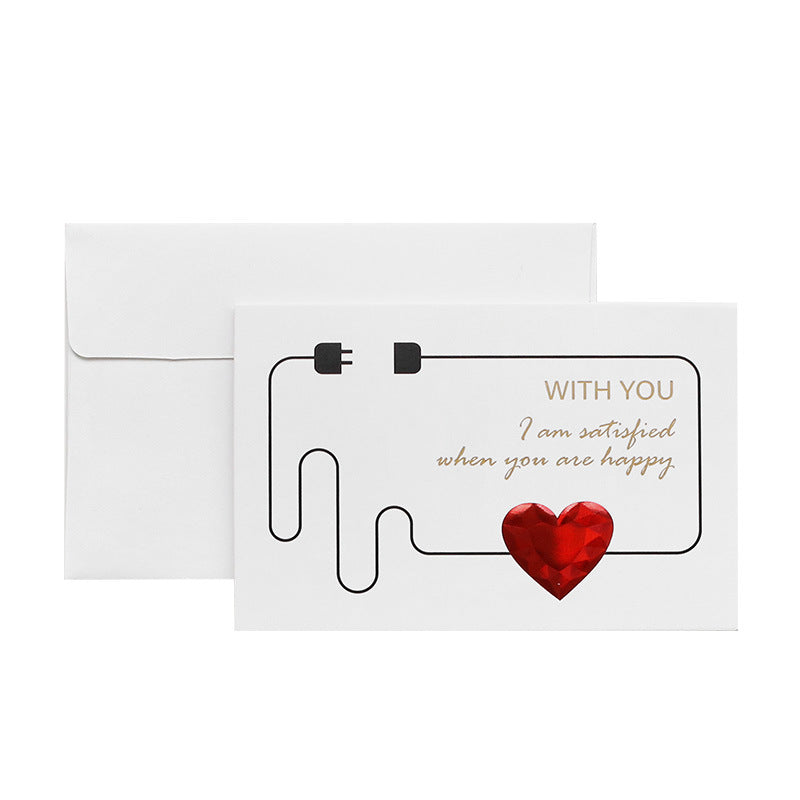 Red Heart Greeting Card Forever Love