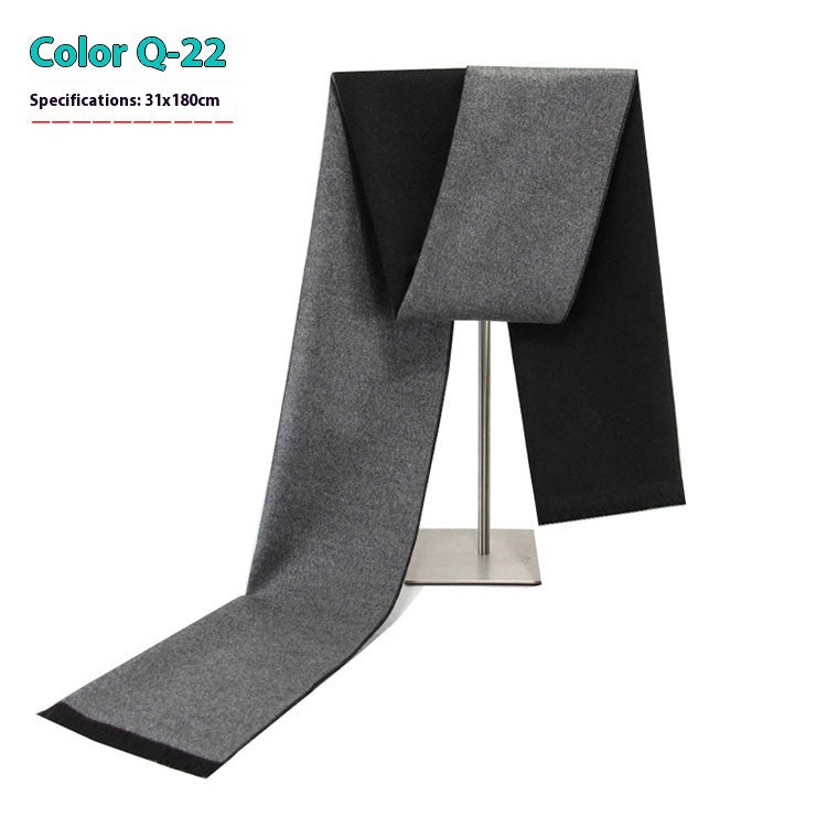 Men's Winter Warm Striped Business Scarf