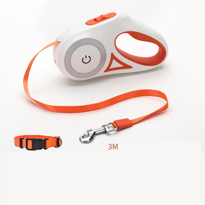 Dog Leash Retractable Leash And Dog Collar Spotlight Automatic Pet Dog Cat Traction Rope For Small Medium Dogs Pet Product My Store
