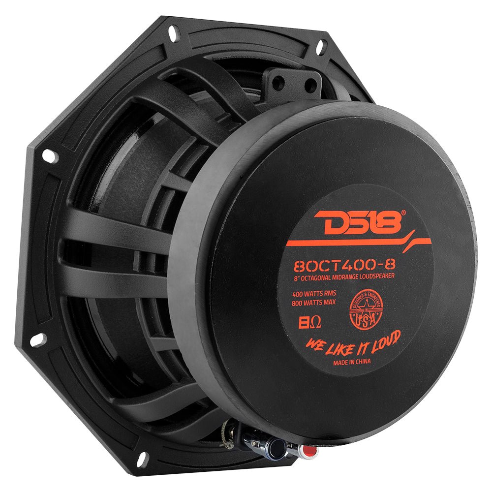 Octagonal 8" Mid-Range Loudspeaker 400 Watts Rms 8-Ohm DS18