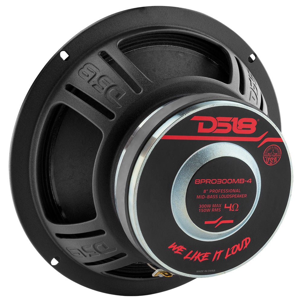 8" Mid-Bass Loudspeaker 150 Watts Rms 4-Ohm DS18