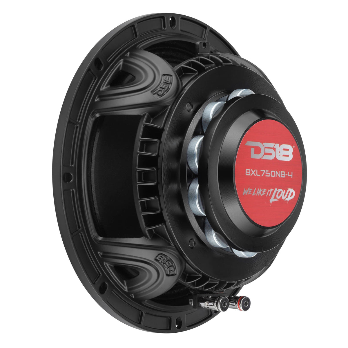 8" Midrange Loudspeaker with Neodymium Rings and Aluminum Bullet | 375 Watts RMS 4-Ohm DS18