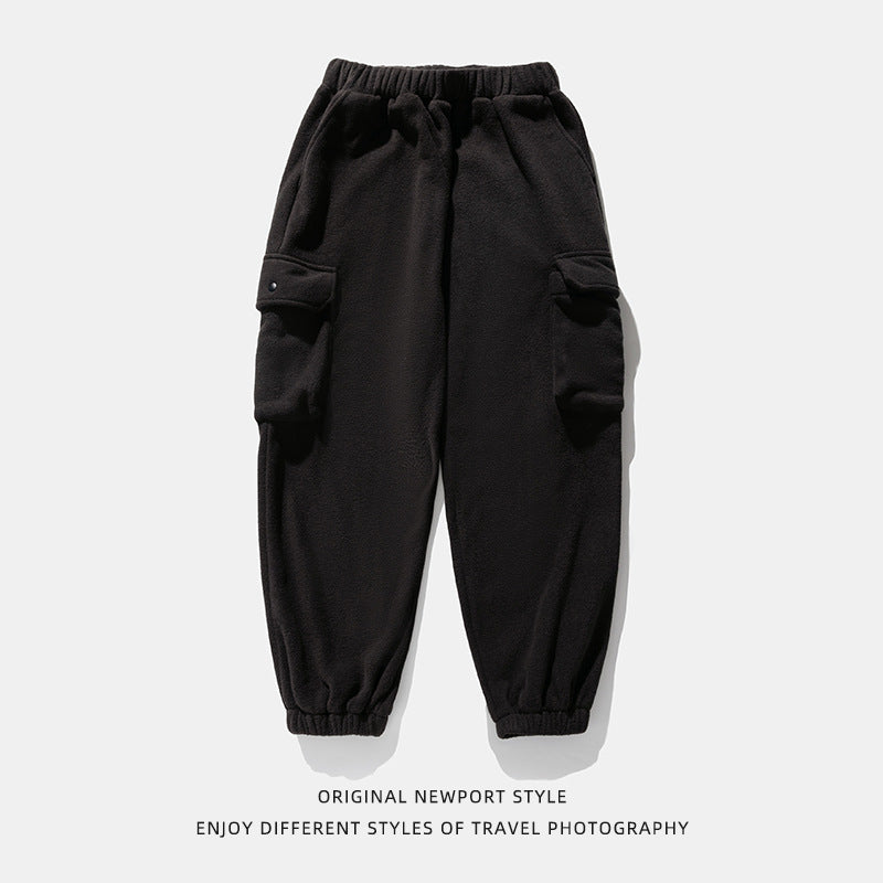 Polar Fleece Loose Sports Workwear Sweatpants