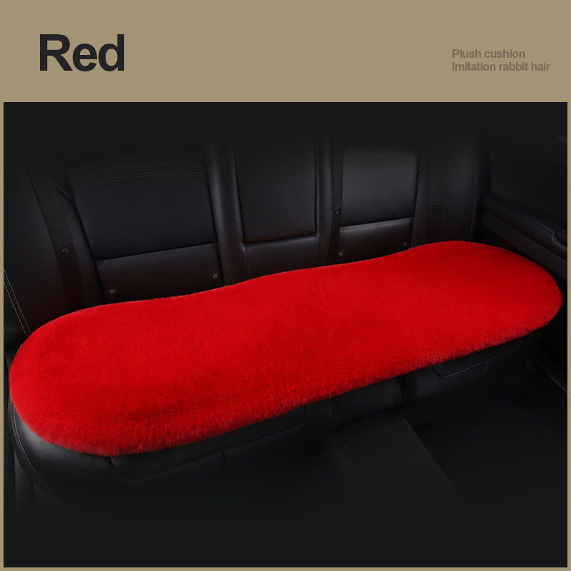 Car Seat Winter Plush Single Seat Square Cushion