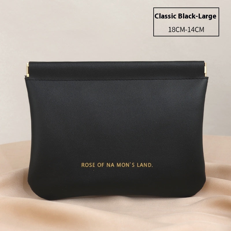 New Camellia Classic Hand-held Cosmetic Bag