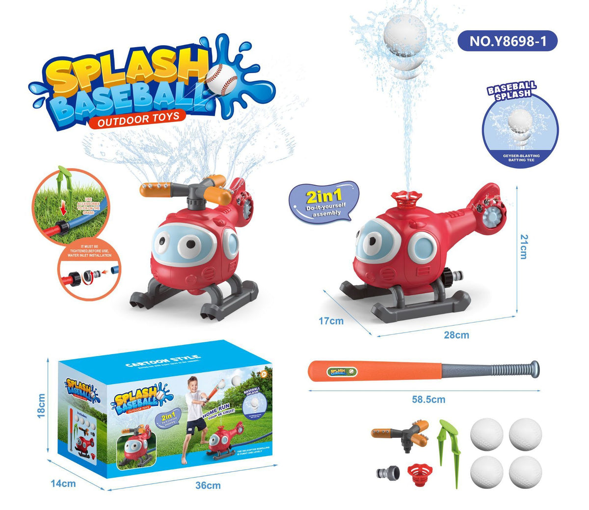 Cartoon Splash Sprinkler Toy for Kids