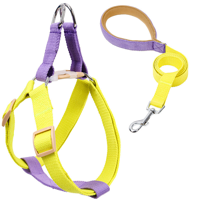 Color Pet Drawstring Leash Vest-style Dog Leash My Store