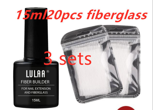 Nail Extension Fiber Set - Gel Repair Liquid with Paper-Free Support