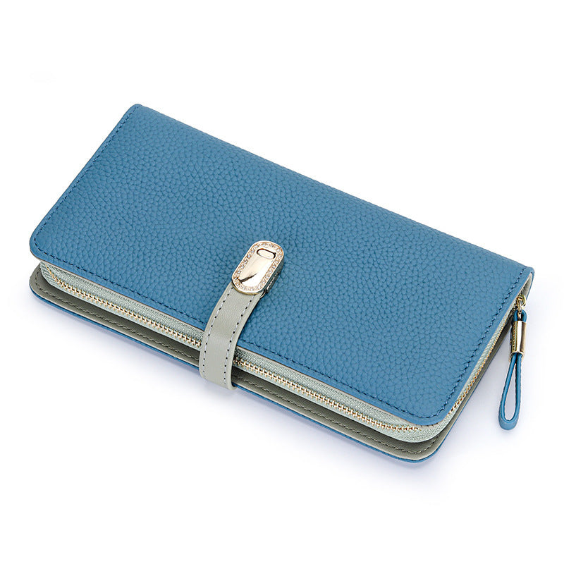Large Capacity Zipper Handbag with Phone Holder