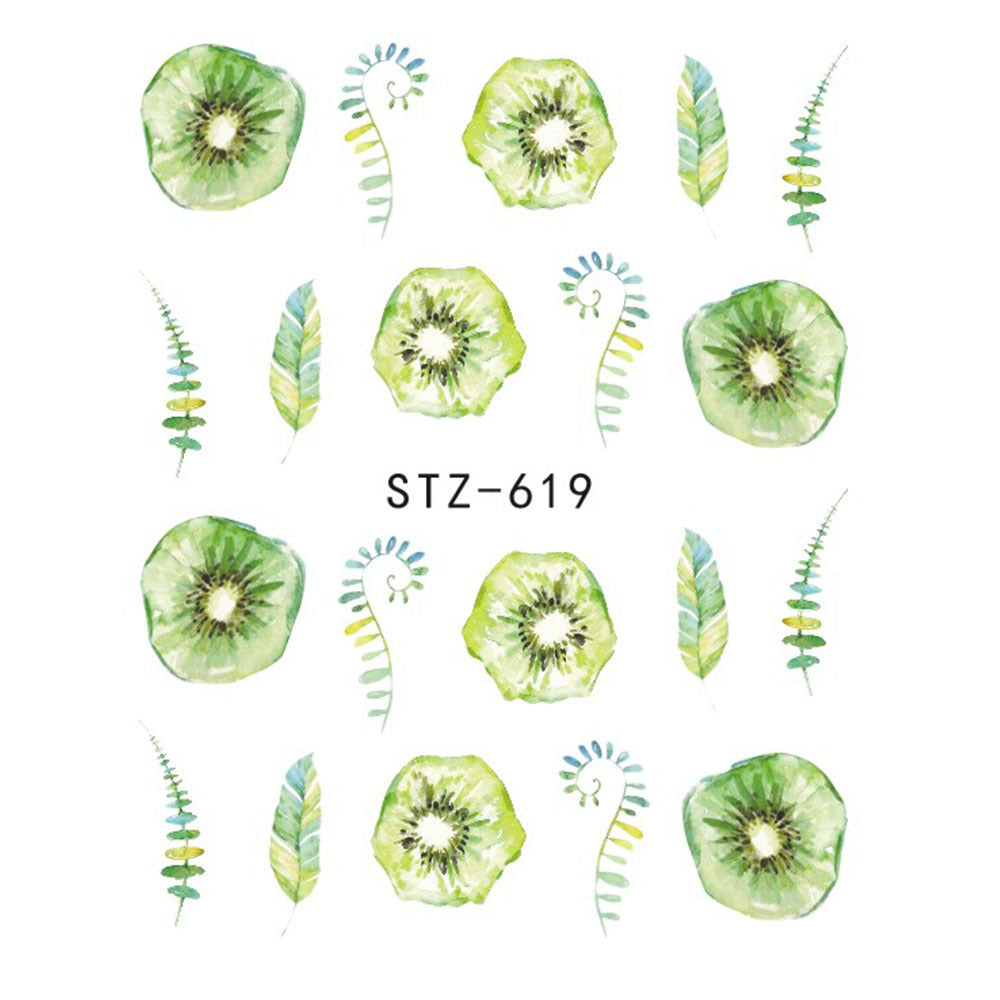Butterfly Flower Water Transfer Decal Nail Sticker