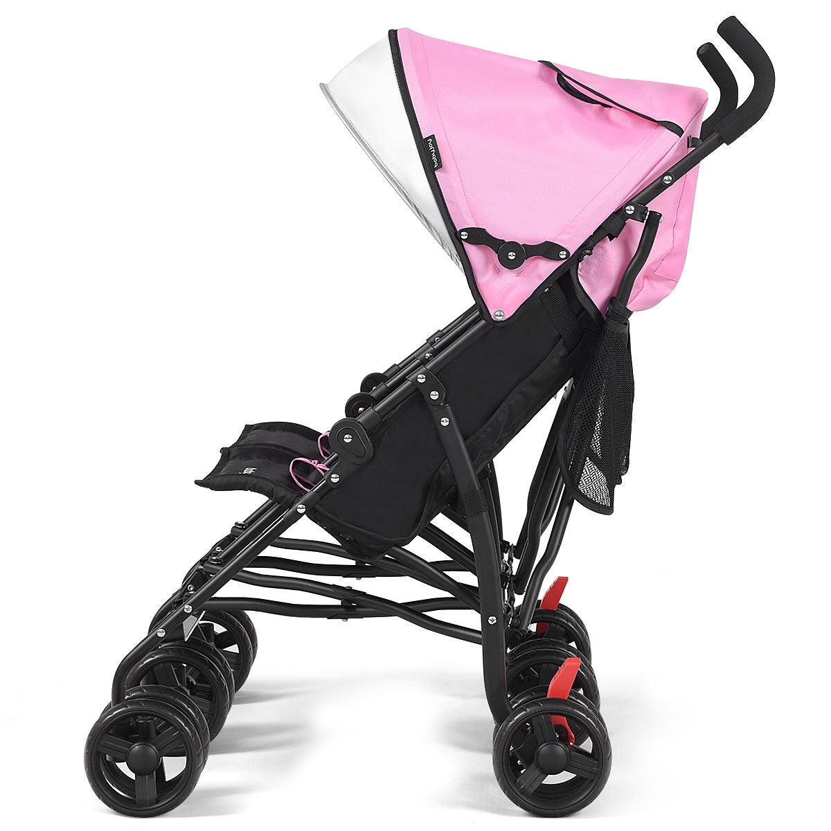 Foldable Twin Baby Double Stroller Ultralight Umbrella Kids Stroller-Pink GBruno Store