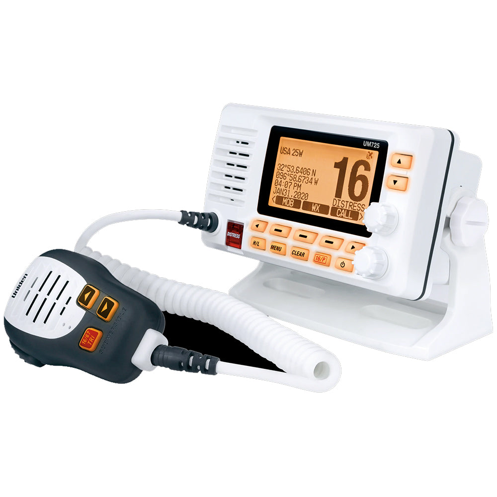 Uniden UM725 Fixed Mount Marine VHF Radio - White TRAPSKI