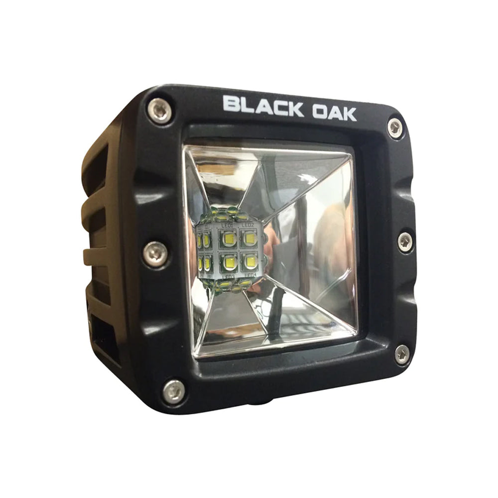 Black Oak 2" LED Light Pod - Scene Optics - Black Housing - Pro Series 3.0 TRAPSKI