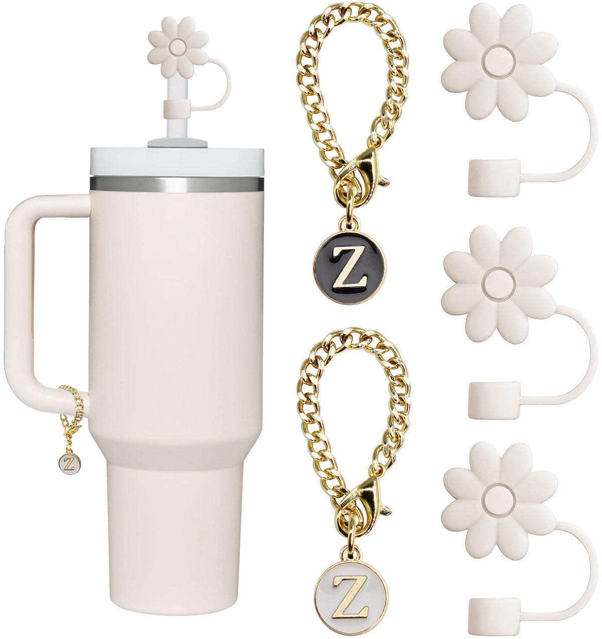 Tumbler Letter Handle Charms - 5PCS
