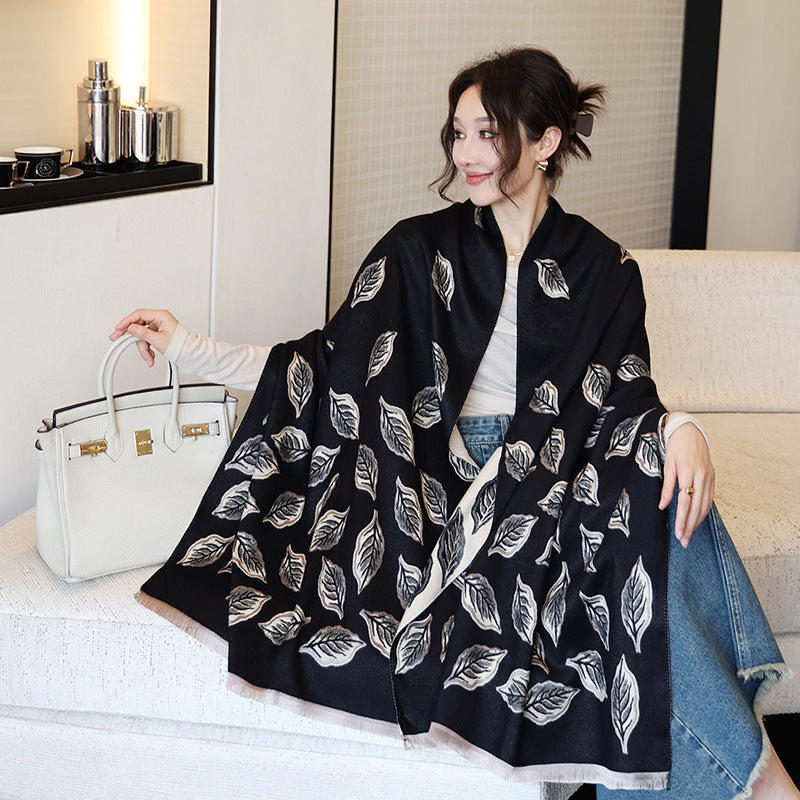 Female Versatile Fashion Thickened Warm Cashmere Scarf My Store