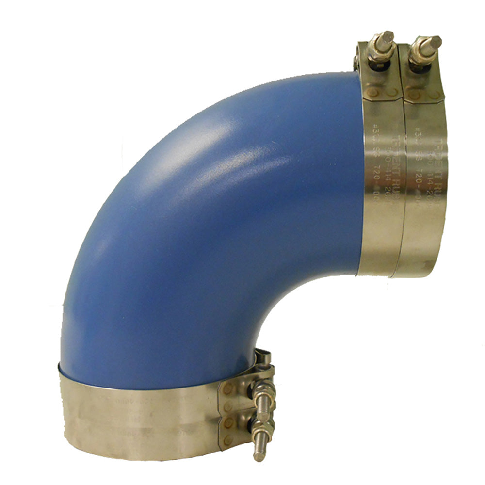 Trident Marine 6" ID 90-Degree Blue Silicone Molded Wet Exhaust Elbow w/4 T-Bolt Clamps TRAPSKI