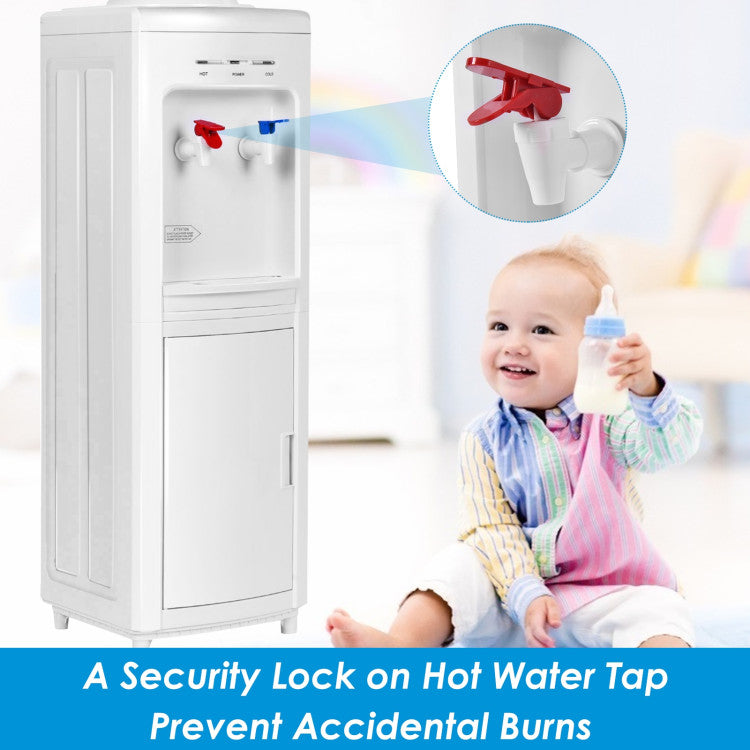 5-Gallon Hot & Cold Water Cooler with Child Safety Lock DirectDeals