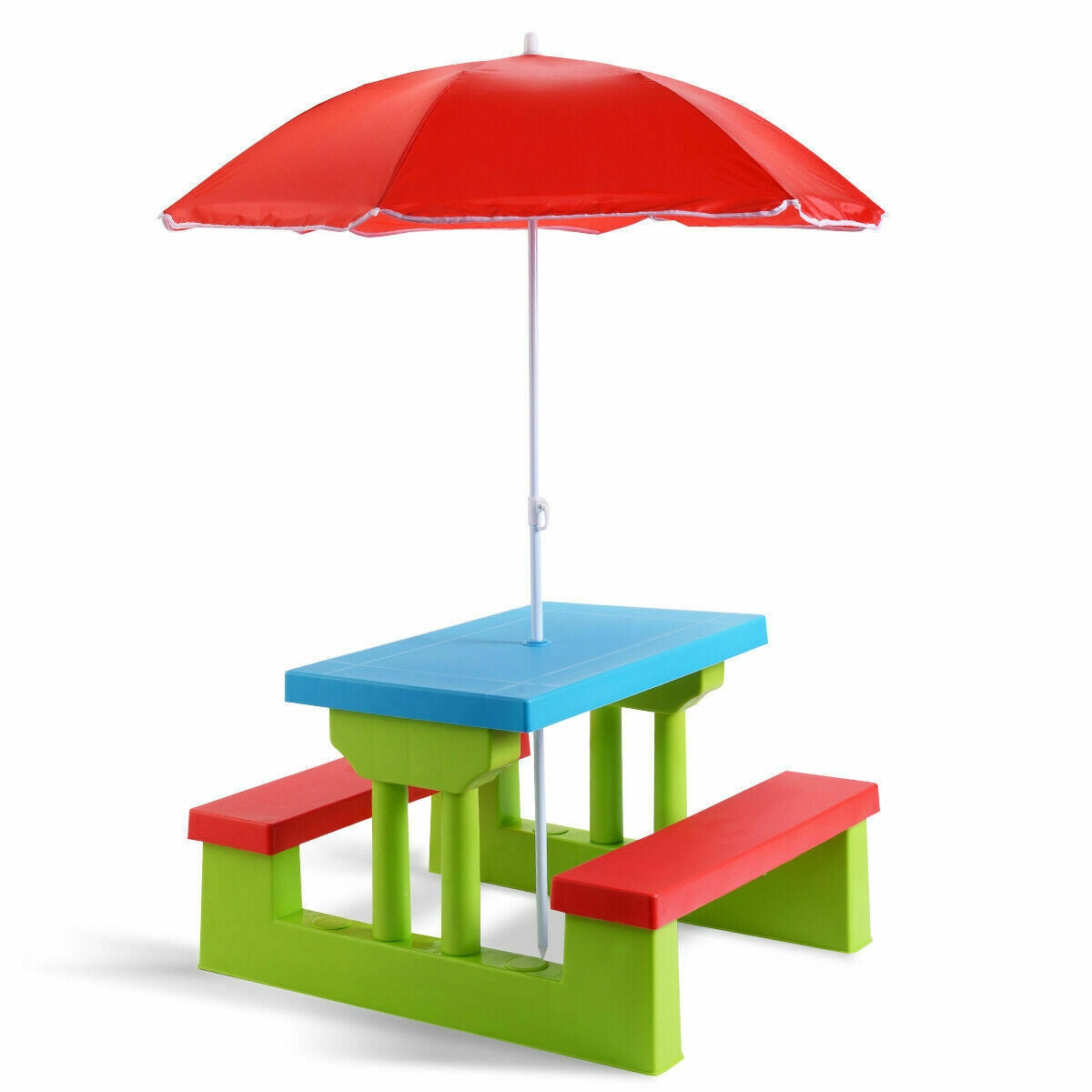 Kids Picnic Folding Table and Bench with Umbrella GBruno Store