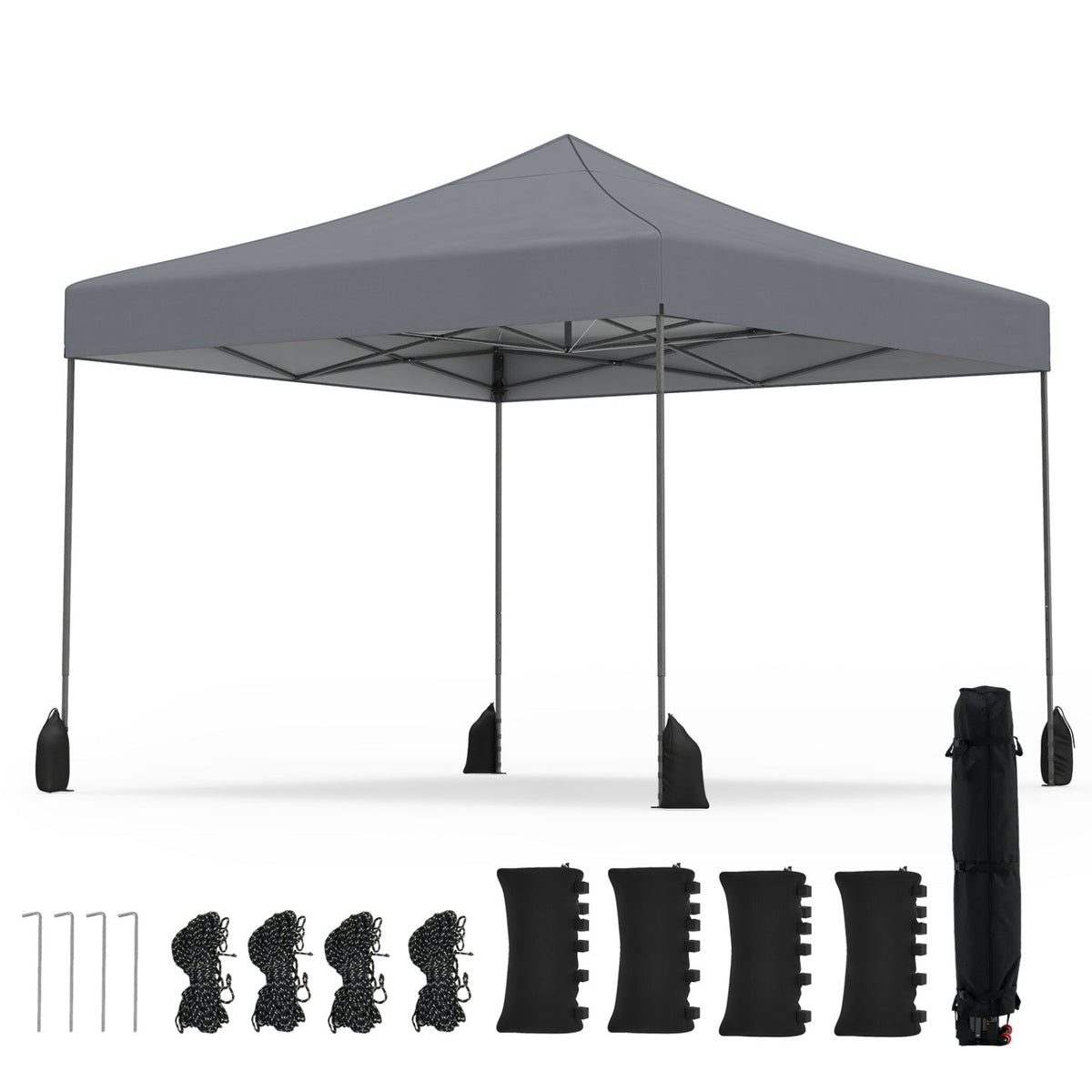 9.5 x 9.5 Feet Pop up Canopy Tent with Adjustable Heights