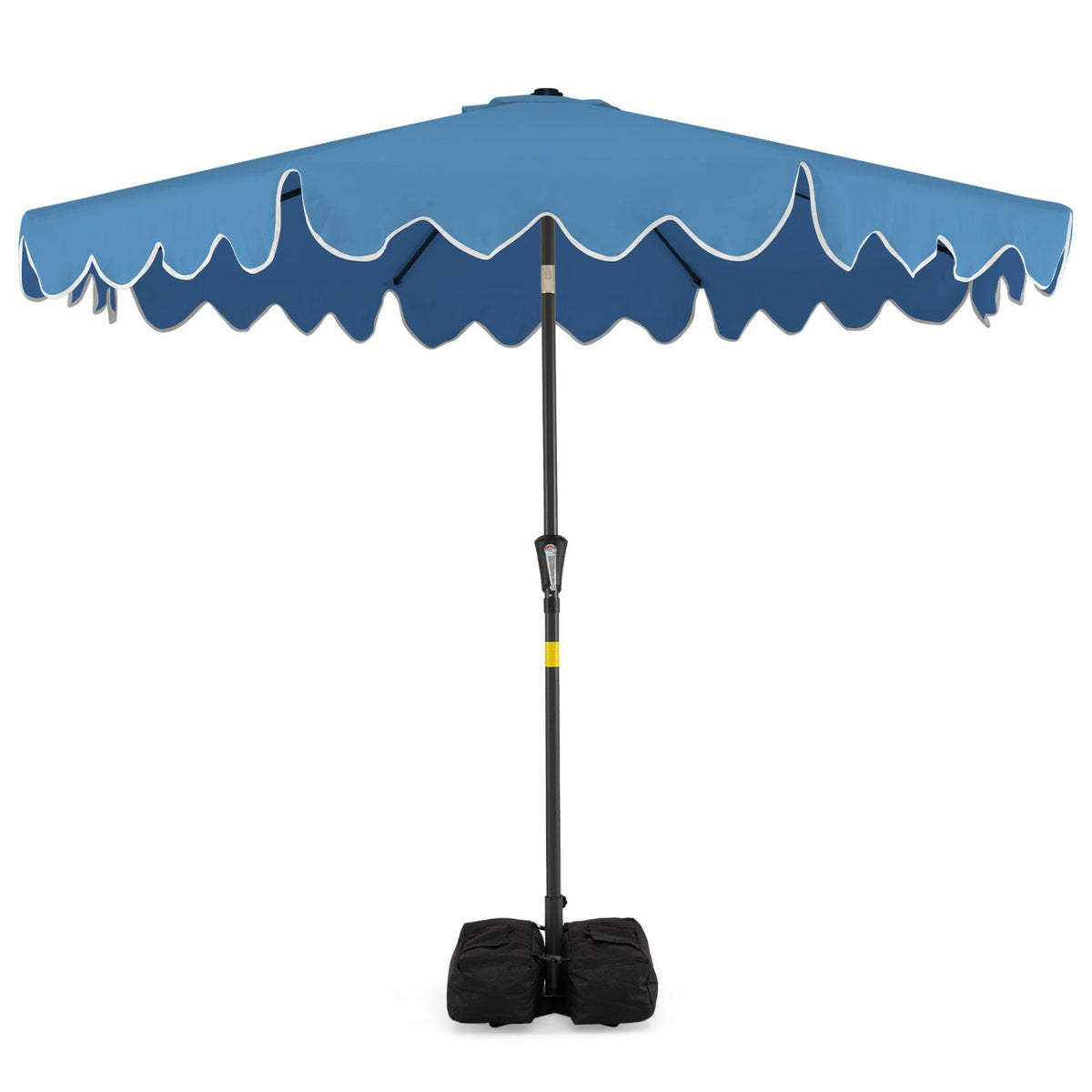 9 Feet Patio Umbrella with Weighted Base and Sandbags DirectDeals