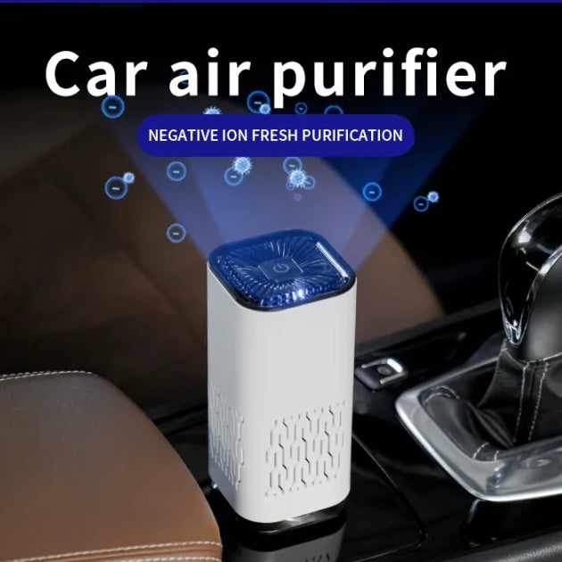 Portable Car Air Purifier Ionizer Smoke Dust Remover