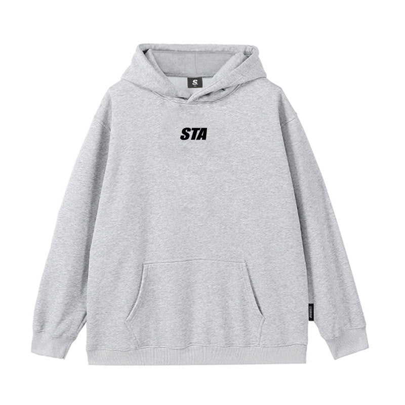 Small Letter Printed Hoodie Men's American Style
