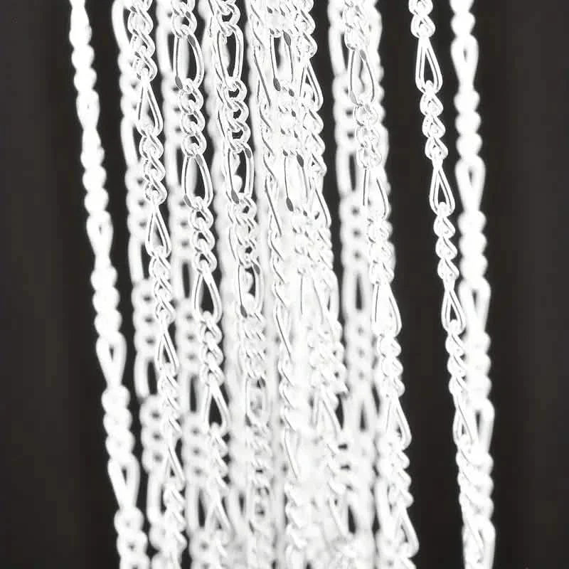 Exquisite Copper Necklace Chain, 16–30in Adjustable, 925 Silver Plated