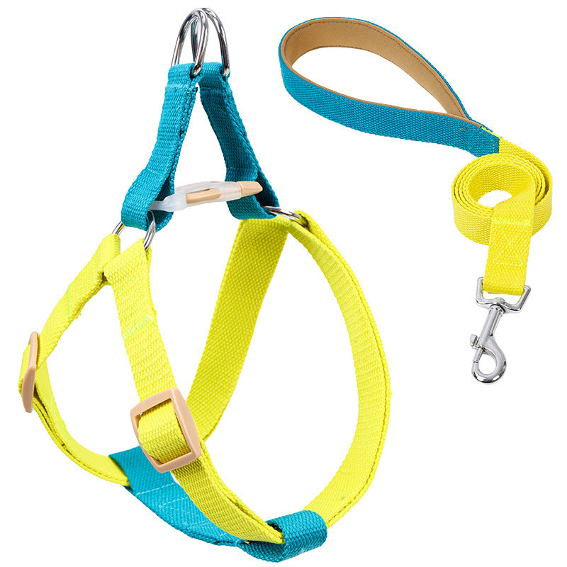 Color Pet Drawstring Leash Vest-style Dog Leash My Store