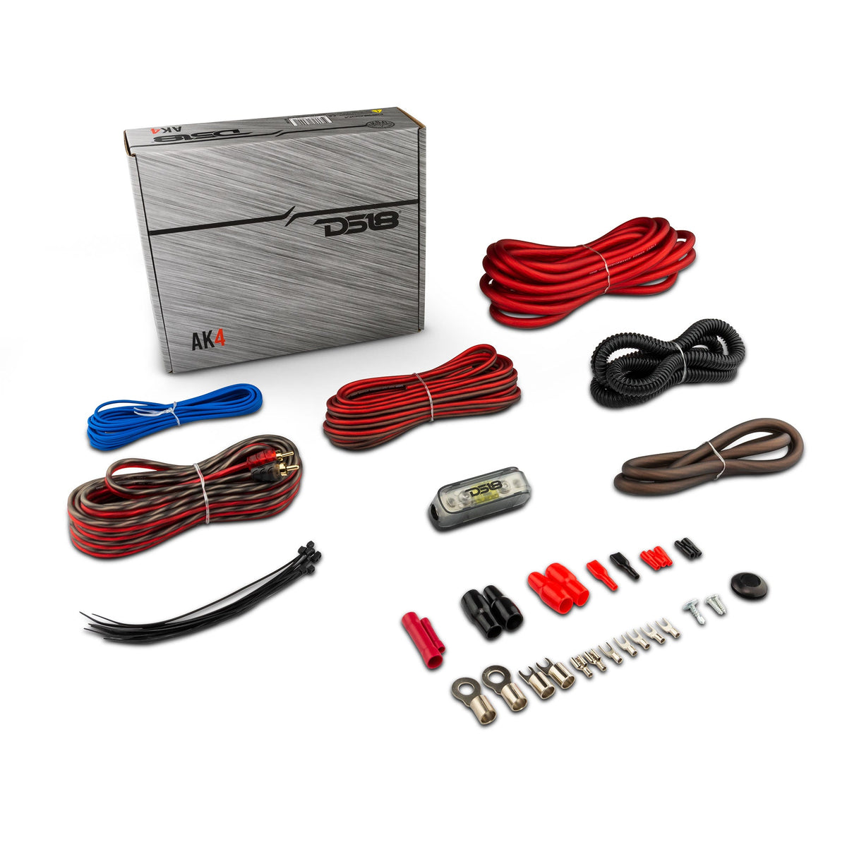 Car Audio Bundle: 6.5" & 6x9" Coaxial Speakers with OEM Speaker Adapters, Amplifier, and Wiring Kit DS18