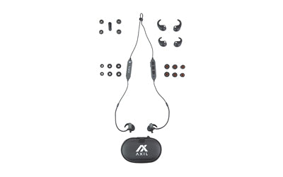 AXIL GSX 3.0 |  Bluetooth Earbuds |  IP65 Water and Sweat Resistant |  Black |  Includes USB-C Charging Cable GS-X 3.0 B Atomic Defense
