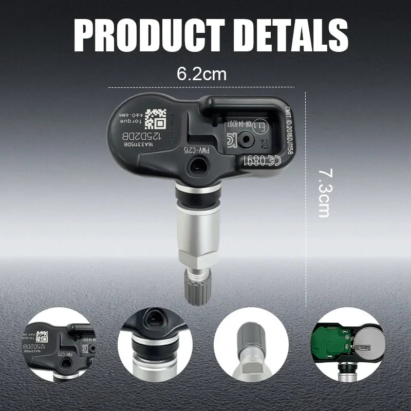 1/4PCS PMV-C215 433MHz Tire Pressure Monitoring Sensor TPMS For Toyota Corolla RAV4 C-HR Camry Lexus Compatible With 4260748020 MyPetiteCar.com