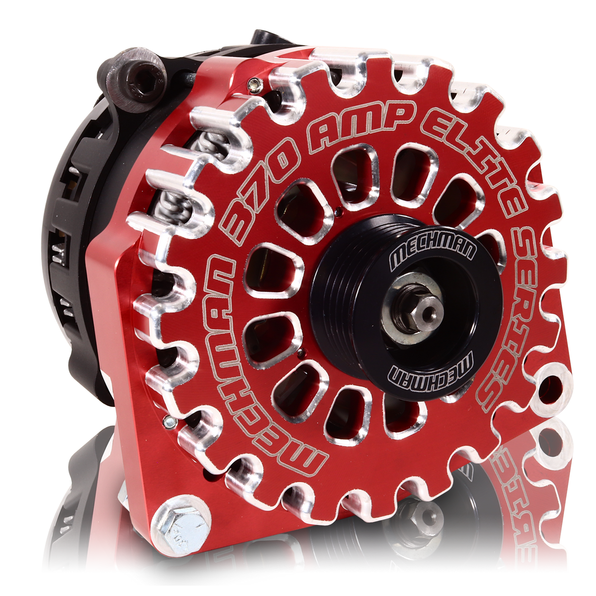 Mechman 370 Amp Elite Series Alternator 1987-1995 GM Truck / SUV - Red