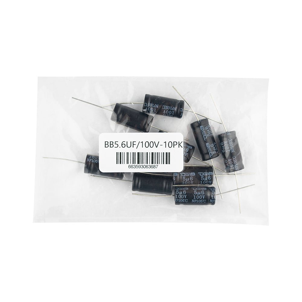 DS18 BB5.6UF/100V-10PK 5.6uF 100V Non-Polarized Bass Blocking Capacitor DS18