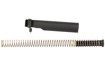 Bravo Company MK2 Recoil Mitigation System |  Mod 1 |  8 Position Buffer Tube Complete Assembly |  Matte Finish |  Black |  Includes T0 Buffer |  M16A4 Rifle Action Spring |  MK2 Receiver Extension |  QD End Plate |  Castle nut |  Fits AR Rifles Atomic Defense