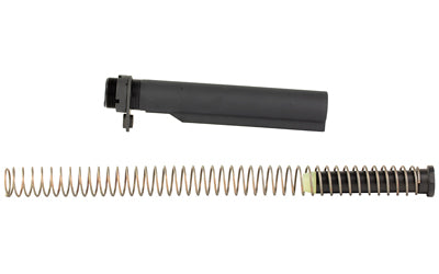 Bravo Company BCM MK2 Recoil Mitigation System |  Mod 1 |  8 Position Buffer Tube Complete Assembly |  Matte Finish |  Black |  Includes T1 Buffer |  M16A4 Rifle Action Spring |  MK2 Receiver Extension |  QD End Plate |  Castle Nut |  Fits AR Rifles Atomic Defense