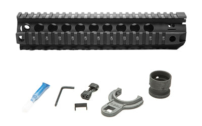 Bravo Company Quad Rail |  Picatinny Rail |  Fits AR Rifles |  10" |  Black Atomic Defense