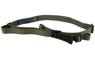 Blue Force Gear Vickers Sling -  2-Point Combat Sling -  Black -  Molded Acetal Adjuster -  No Quick Release -  Attached with TriGlide instead of Loop Lock Atomic Defense