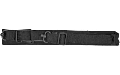 Blue Force Gear Vickers 221 Sling -  Padded -  2-To-1 Point Sling -  Black -  Push Button Swivel -  Molded Acetal Adjuster Atomic Defense