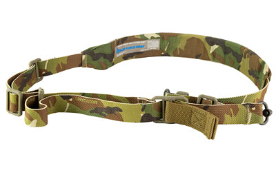 Blue Force Gear Vickers 221 Sling -  Padded -  2-To-1 Point Sling -  Black -  Push Button Swivel -  Molded Acetal Adjuster Atomic Defense