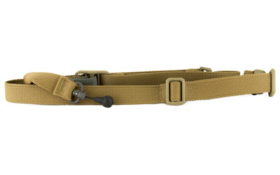 Blue Force Gear Vickers 221 Sling -  2-To-1 Point Sling -  Black -  RED Swivel -  Molded Acetal Adjuster Atomic Defense