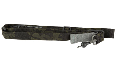 Blue Force Gear Vickers 221 Sling -  2-To-1 Point Sling -  Black -  RED Swivel -  Molded Acetal Adjuster Atomic Defense