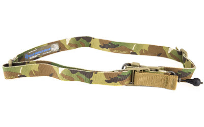 Blue Force Gear Vickers 221 Sling -  2-To-1 Point Sling -  Black -  RED Swivel -  Molded Acetal Adjuster Atomic Defense